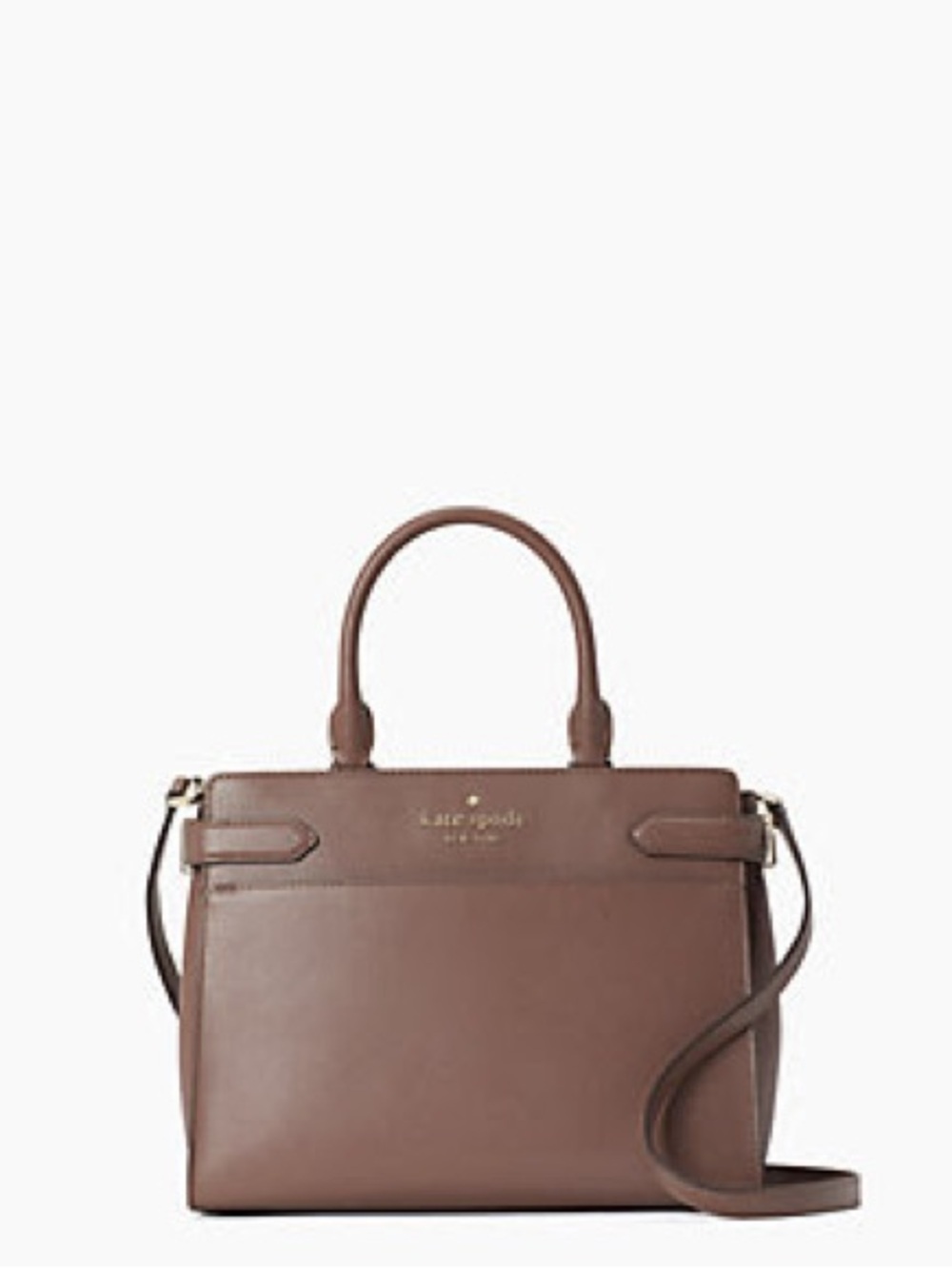 Kate Spade Staci Brown Leather Top-Handle Satchel